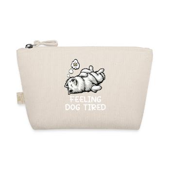 Feeling Dog Tired White Shepherd Dog - Organic Pouch - nature - Front