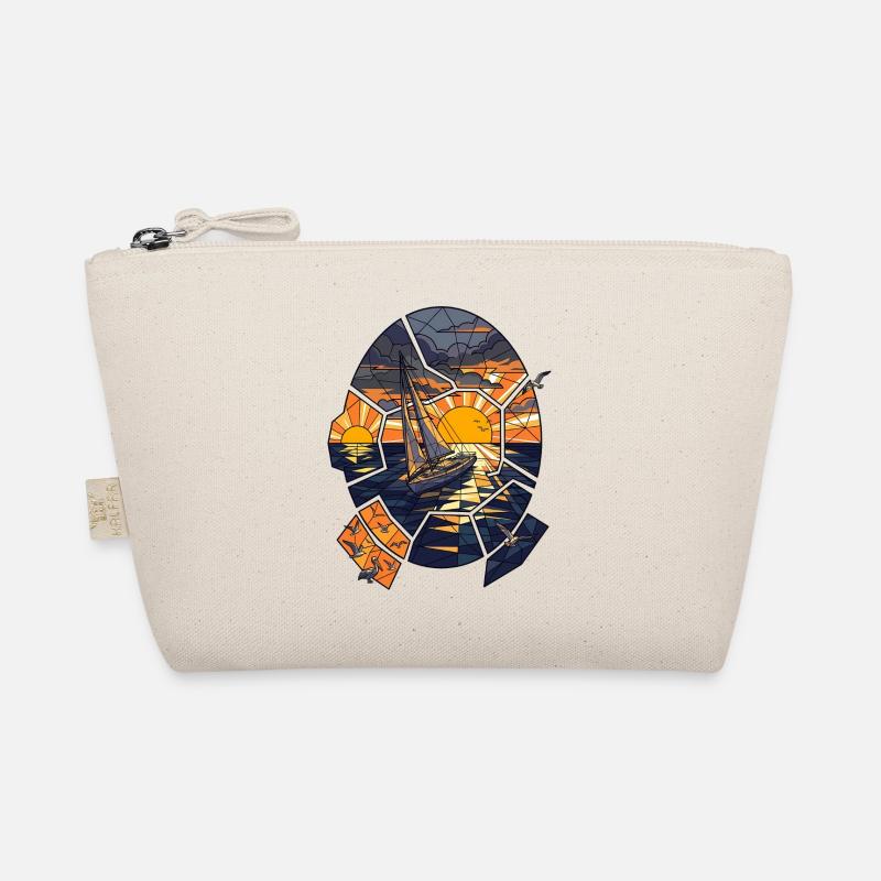 Sailboat at sunset Organic Pouch