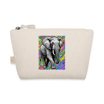 Elefant - Bio-Täschchen - Natur - Vorne