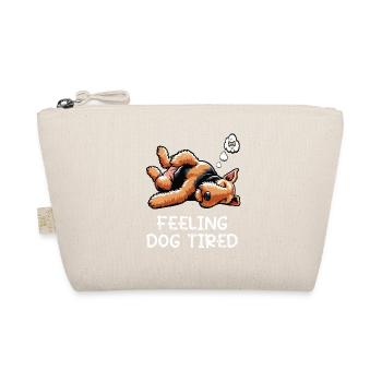 Feeling Dog Tired Airedale Terrier Airedales  - Bio-Täschchen - Natur - Vorne