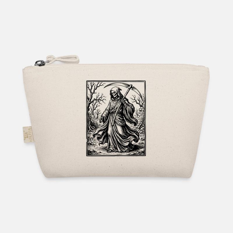 Grim Reaper Gotische Illustration Bio-Täschchen