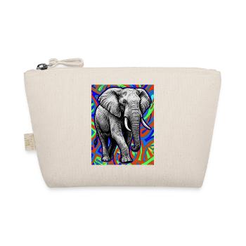 Elefant - Bio-Täschchen - Natur - Vorne