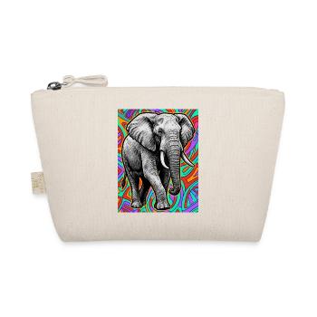 Elefant - Bio-Täschchen - Natur - Vorne