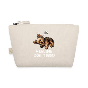 Feeling Dog Tired Yorkshire Terrier Yorkie Yorkies - Bio-Täschchen - Natur - Vorne