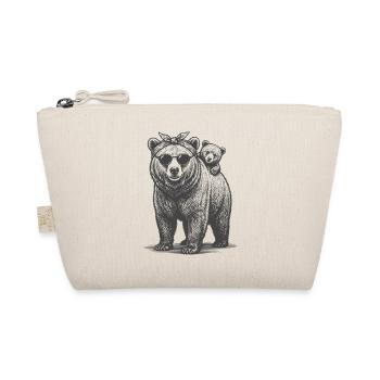Deux ours Maman Ours Jeune Mère Amour Enfant Bébé - Trousse biologique - nature - Devant