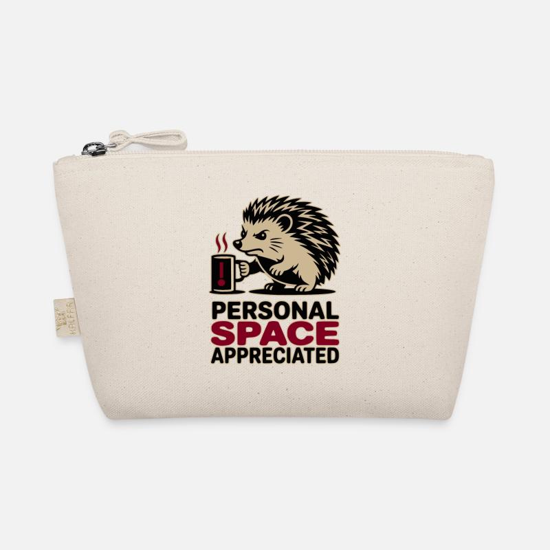 Grumpy Hedgehog Personal Space Introvert Coffee Trousse biologique
