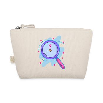 Searching for the brain with a magnifying glass - Organic Pouch - nature - Front