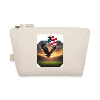 Patriotic eagle in stadium - Organic Pouch - nature - Front