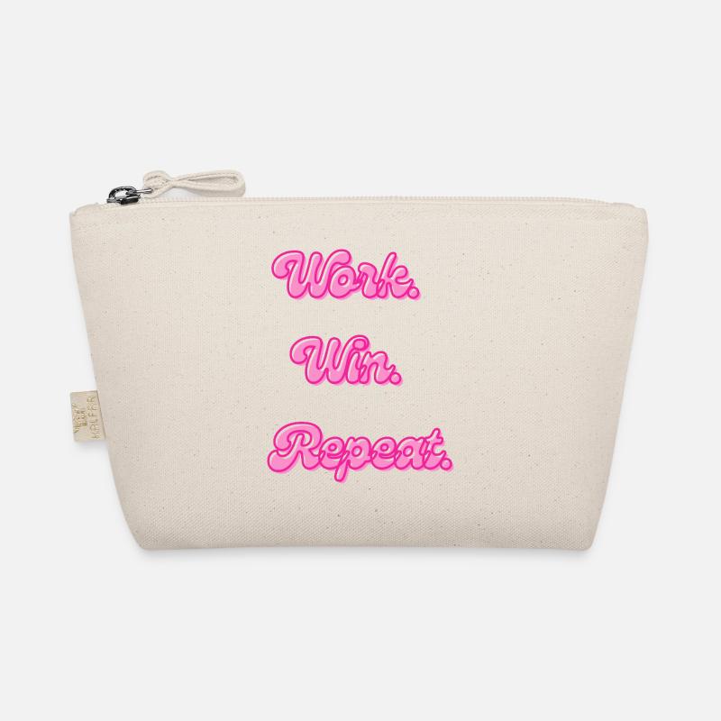 Work Win Repeats Retro Neon Organic Pouch