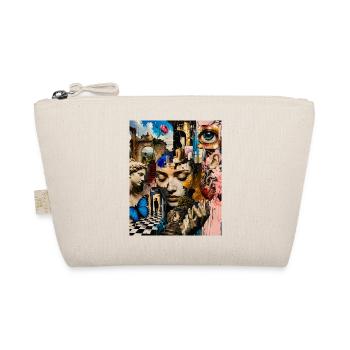 Surreal Collage Portrait - Organic Pouch - nature - Front