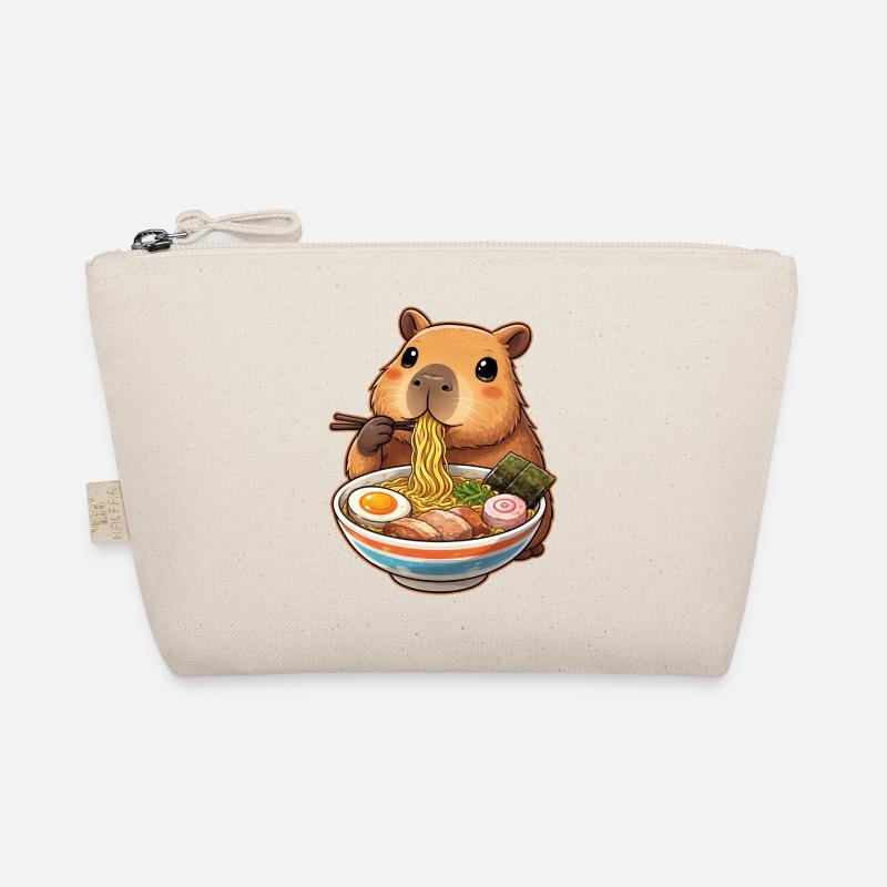 Capybara Eats Ramen Noodles Organic Pouch