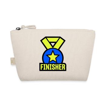 Stolzer Finisher Medaille Stern - Bio-Täschchen - Natur - Vorne