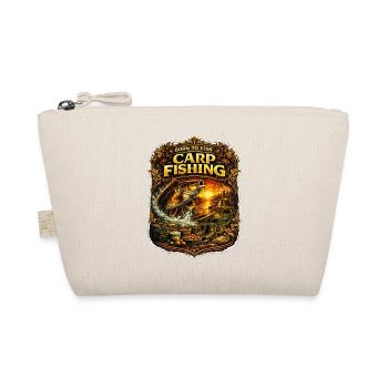 Born To Fish Carp Fishing – Vintage Angler Art - Organic Pouch - nature - Front