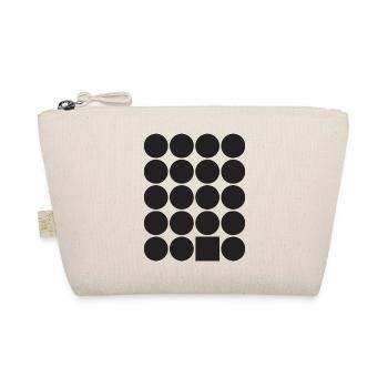Geometric Dot Grid with a Square - Organic Pouch - nature - Front