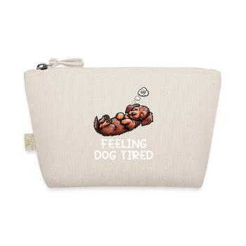 Feeling Dog Tired Wire-haired Dachshund Dachshund Dachshund - Organic Pouch - nature - Front