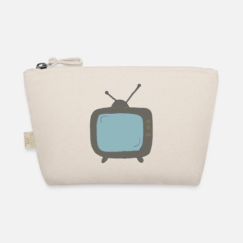 fernseher comicstyle Bio-Täschchen