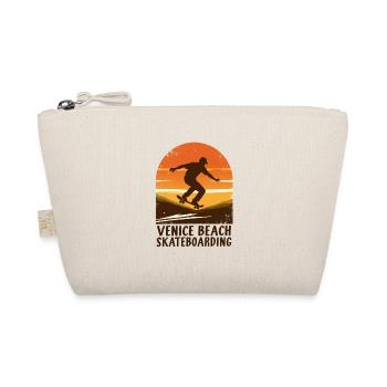 Venice Beach Sunset Skateboard - Organic Pouch - nature - Front