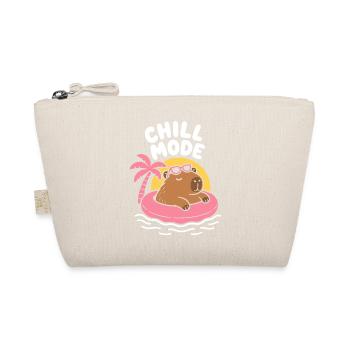 Chill Mode Floating Capybara - Organic Pouch - nature - Front