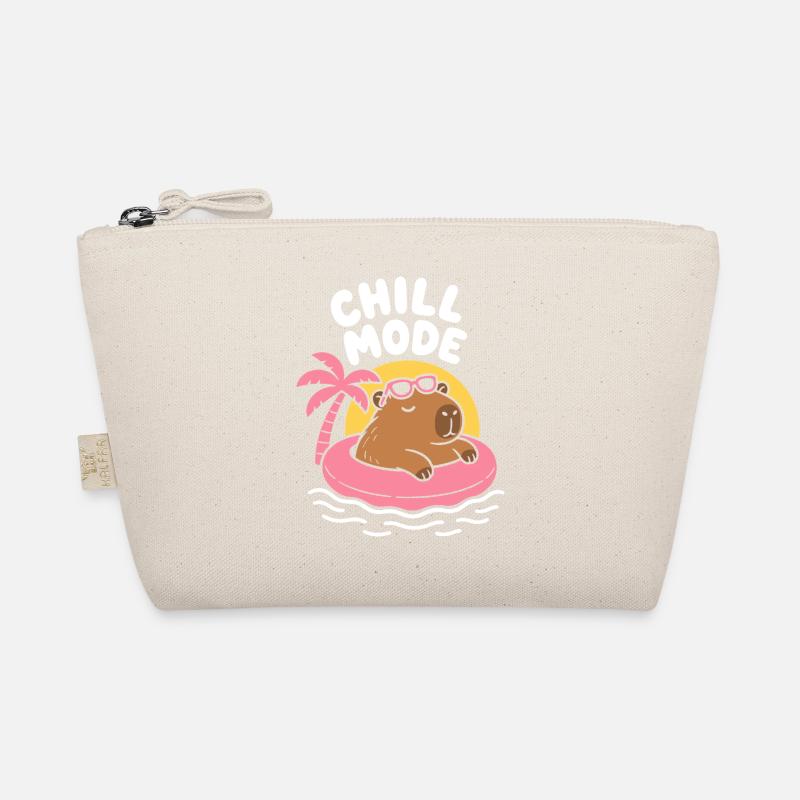 Chill Mode Floating Capybara Bio-Täschchen