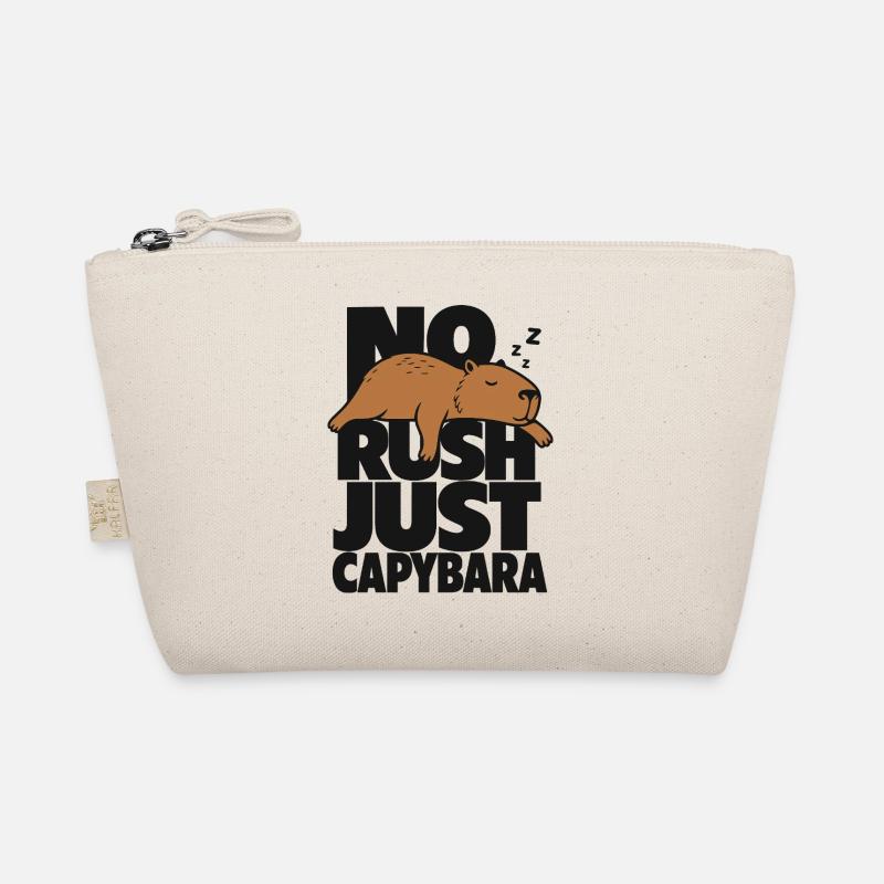 No Rush Just Capybara Organic Pouch