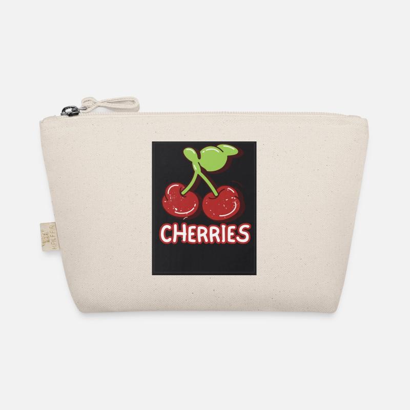 Cherry Duo Retro-Abzeichen Bio-Täschchen