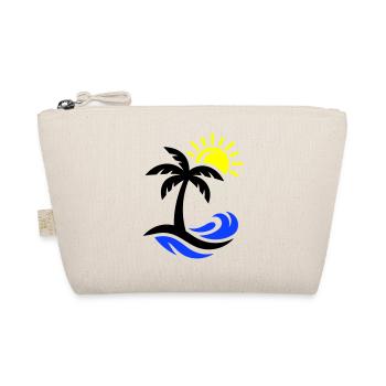 Palm Tree Beach Ocean - Organic Pouch - nature - Front