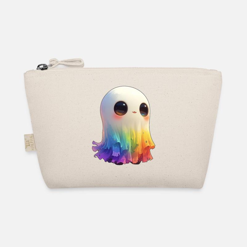 Creepy Cute Rainbow Ghost Bio-Täschchen