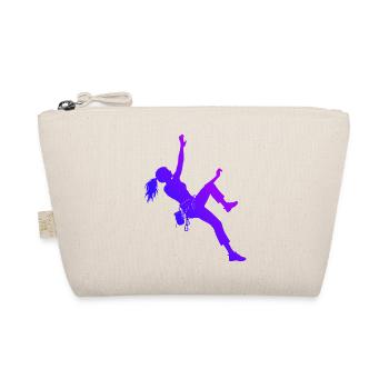 Gift idea for the mountaineer with bouldering - Organic Pouch - nature - Front