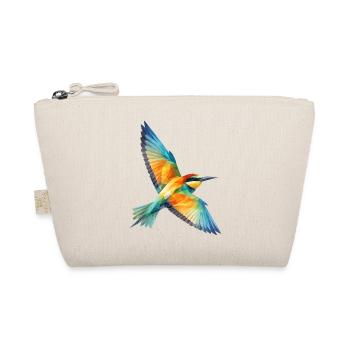 Bee-Eater Bird Low Poly Polygon Art - Organic Pouch - nature - Front