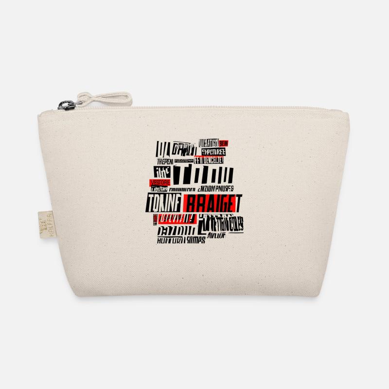 Typographie des bugs Rouge Noir Trousse biologique