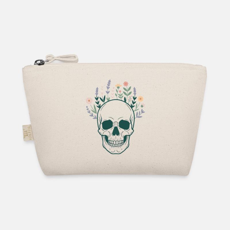 Crâne Crâne Botanique Fleurs Fleurs Mystiques Trousse biologique