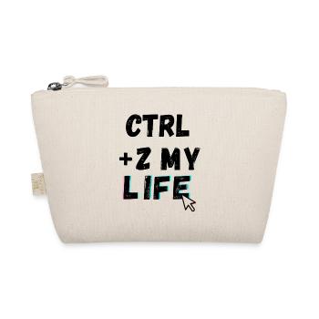 CTRL Z MY LIFE Neon - Organic Pouch - nature - Front
