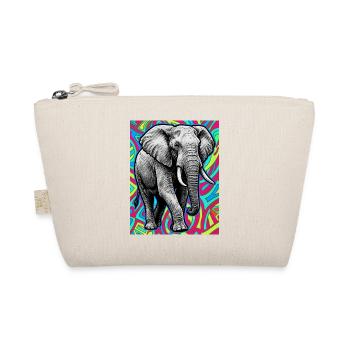 Elefant - Bio-Täschchen - Natur - Vorne
