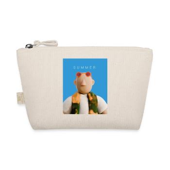 Chilling character in summer with sunglassrs. - Organic Pouch - nature - Front