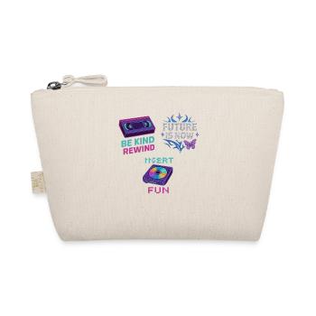 Future Now Retro Tape Design - Organic Pouch - nature - Front