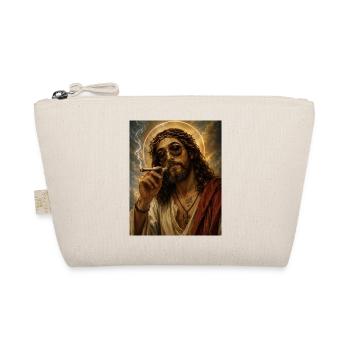 Jesus raucht einen Joint Humor - Bio-Täschchen - Natur - Vorne