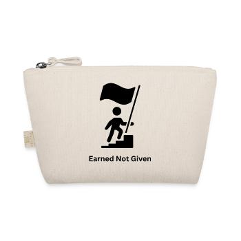 Earned Not Given – Mindset Motivation - Bio-Täschchen - Natur - Vorne