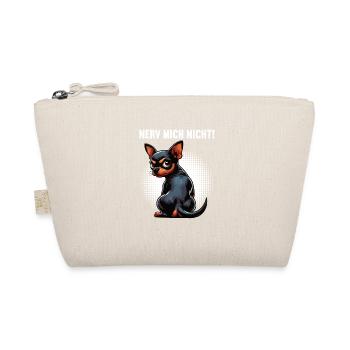 Nerv Mich Nicht Zwergpinscher Pinscher Minpin - Bio-Täschchen - Natur - Vorne