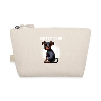 Ne me dérange pas, Pinscher miniature Pinscher Minscher Minpin - Trousse biologique - nature - Devant