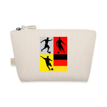 Football Germany Flag Art Four Fields - Organic Pouch - nature - Front