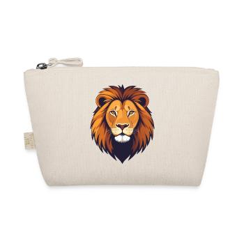Lion Head Illustration - Organic Pouch - nature - Front
