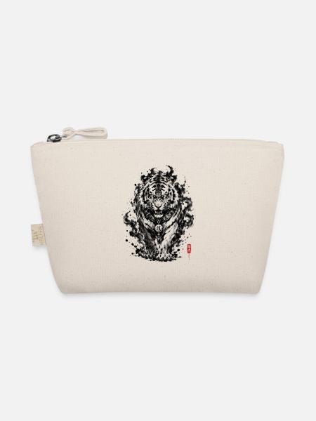 Japan Ink Tiger Guardian - Bio-Täschchen - Natur