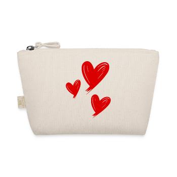 Cœurs Rouges - Trousse biologique - nature - Devant