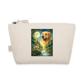 Howling to the Moon Meme Animal Dog Labrador - Organic Pouch - nature - Front