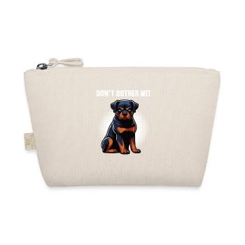 Don't Bother Me Rottweiler Rottweilerbesitzer  - Bio-Täschchen - Natur - Vorne