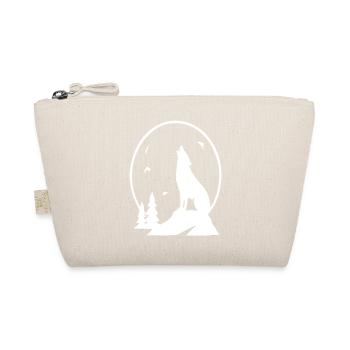 Wolfsnacht Mondsilhouette - Bio-Täschchen - Natur - Vorne