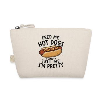 Give me hotdogs and tell me I'm a real - Organic Pouch - nature - Front