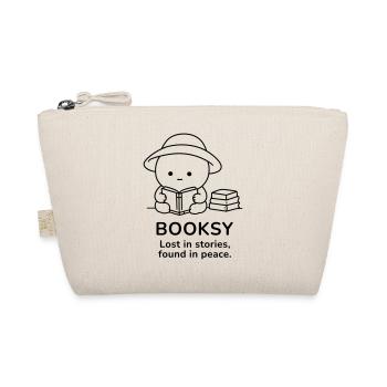 Booksy – Lost in Stories, Found in Peace - Bio-Täschchen - Natur - Vorne