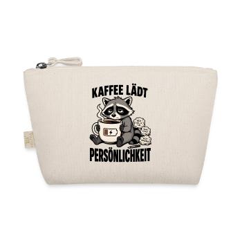 Müder Waschbär braucht dringend mehr Kaffee - Bio-Täschchen - Natur - Vorne