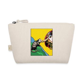 Opossum Beats God's Hand Funny Opossum Meme - Organic Pouch - nature - Front